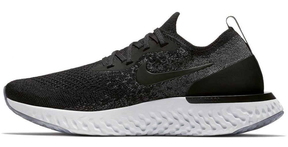 NIKE EPIC REACT FLYKNIT BLACK AND WHITE